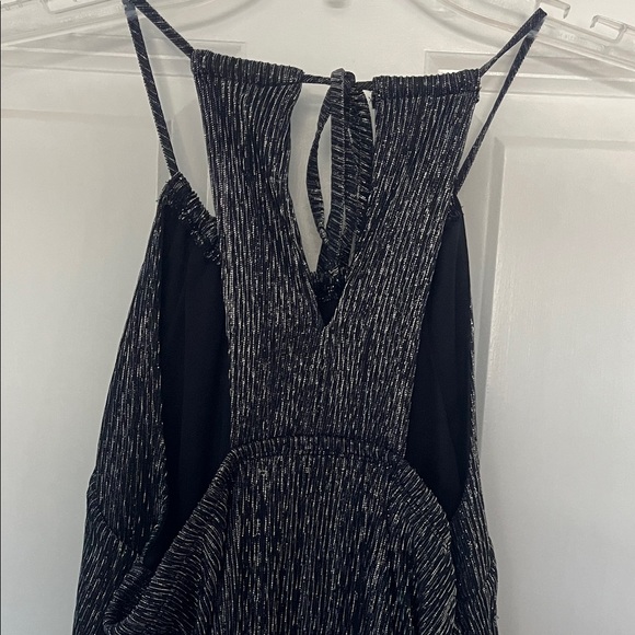 Chic Navy  and Silver Maxi Dress - Picture 3 of 7